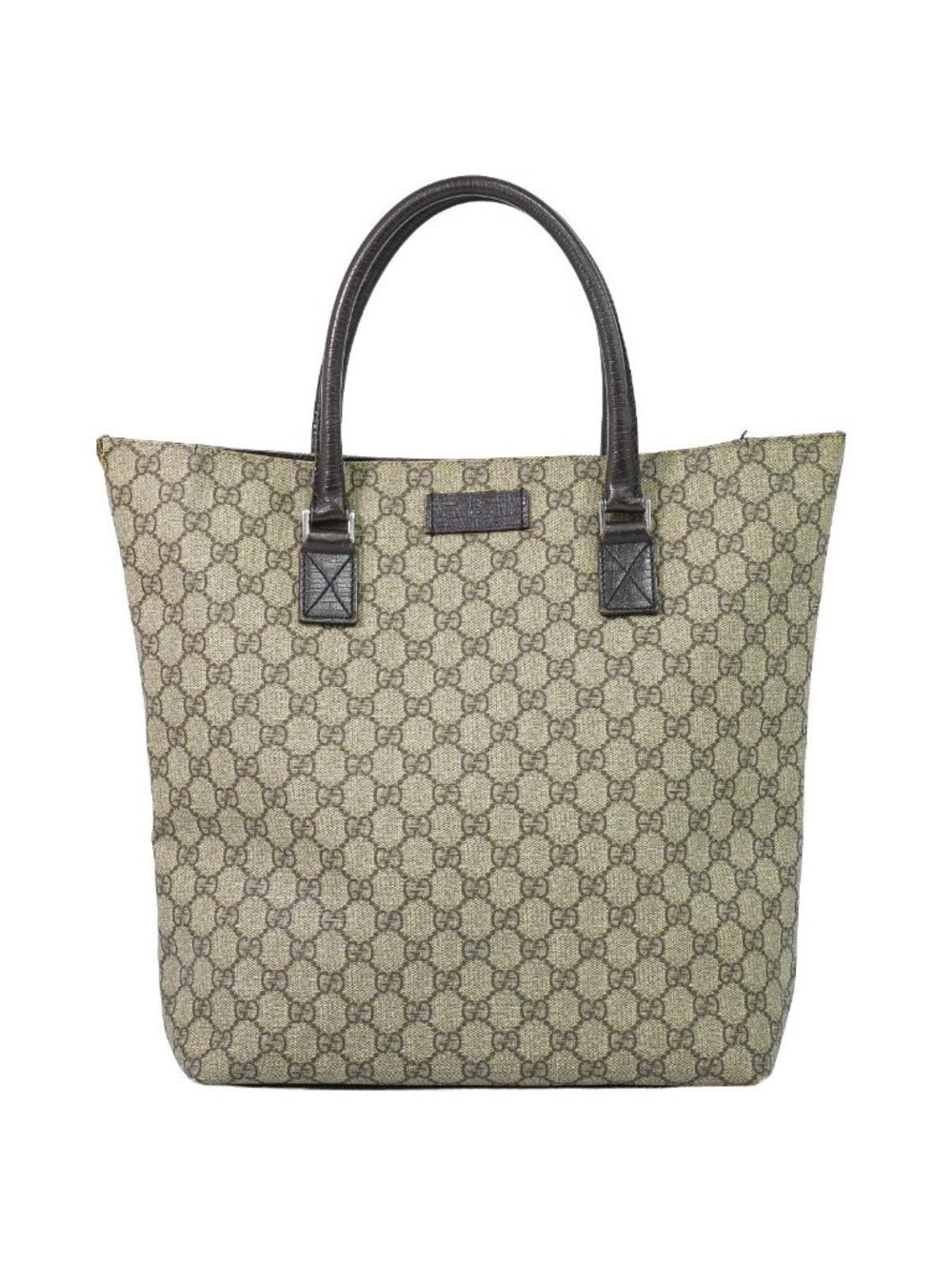 Gucci GG Supreme Tote Bag Beige